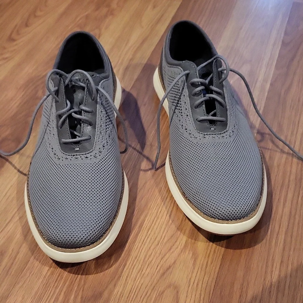 NEW Cole Haan Men's Gray Grand Remix Knit Oxford Shoes Size 11